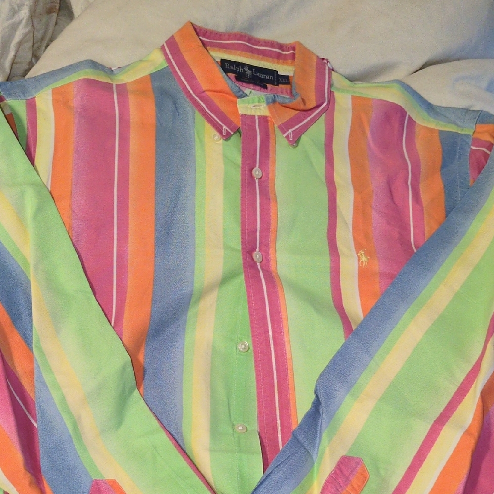 Ralph Lauren Vibrant Striped Men's Shirt
